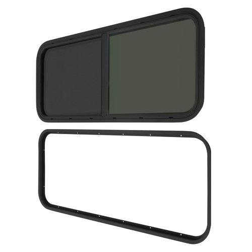 Horizontal slide black - slide, rv